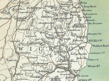 Old Map of Wicklow